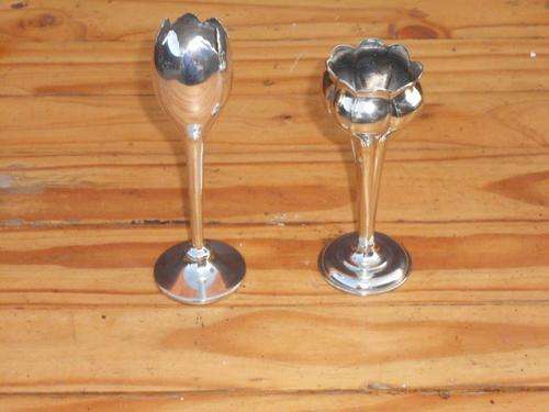 SILVER (EPNS) CANDLEHOLDERS