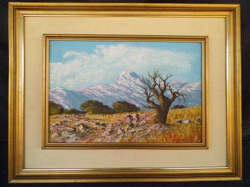 ORIGINAL OIL ON BOARD LANDSCAPE PAINTING BY O.C VERMEULEN