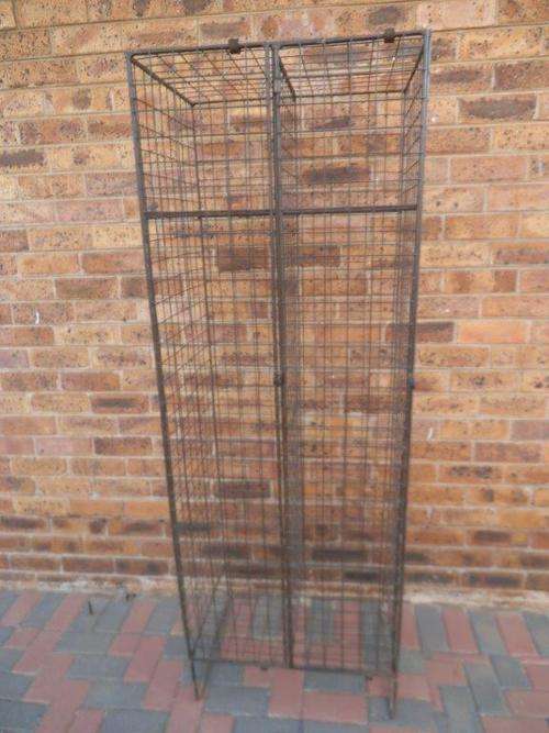 VINTAGE MINING WIRE MESH LOCKER