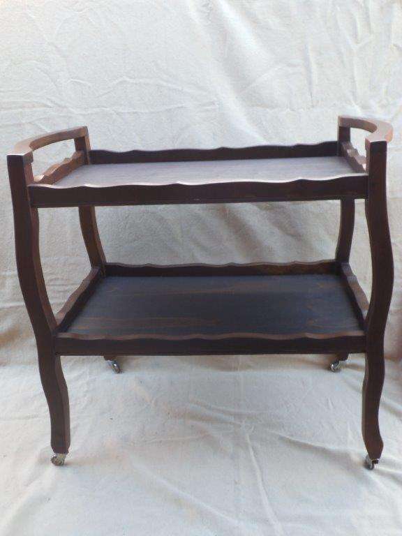 IMBUIA TEA SERVICE TROLLEY (CIRCA 1940'S)