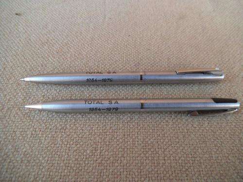 TOTAL SA 1954-1979 PEN & PENCIL SET BY SHEAFFER USA