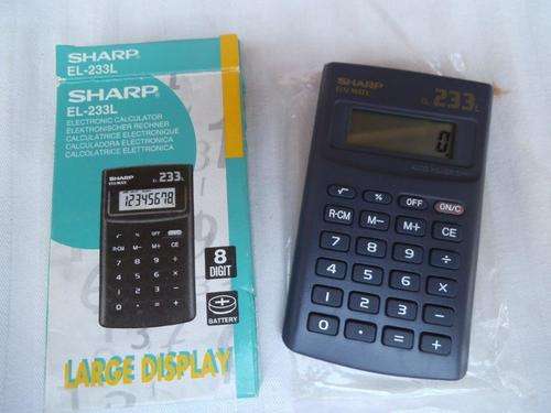 SHARP ELSI MATE EL-233L LARGE DISPLAY ELECTRONIC CALCULATOR