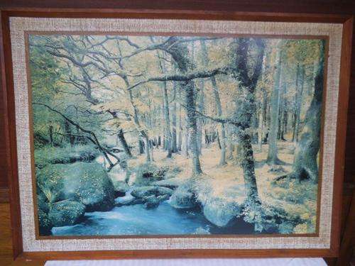 FRAMED "GOLDEN STREAM" PRINT