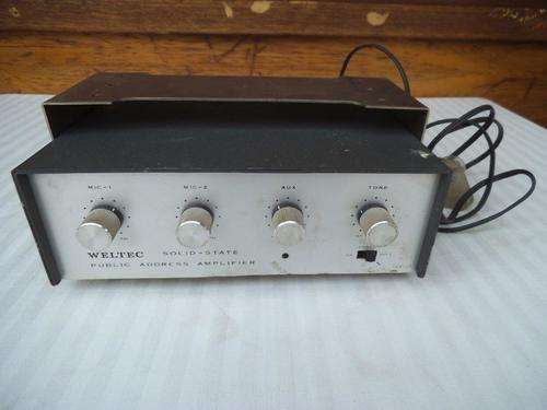 WELTEC SOLID-STATE PUBLIC ADDRESS AMPLIFIER (NO. A 51364)