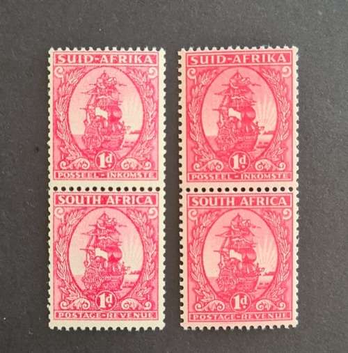 Union of SA - 1943 Coil Set, both Values, Both Shades