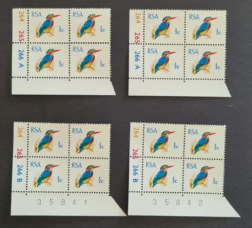 RSA 1st Definitive 1/2c - 2 Sets with consecutive sheet numbers.