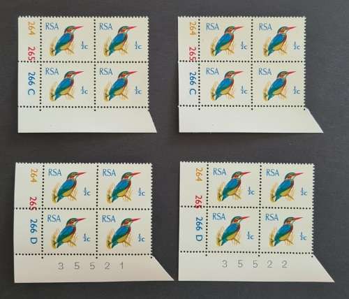 RSA 1st Definitive 1/2c - 2 Sets with consecutive sheet numbers.