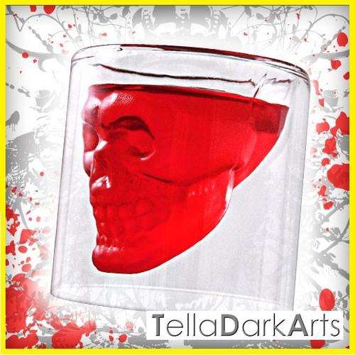 Doomed SKULL SHOTS/SHOOTER Crystal Glass