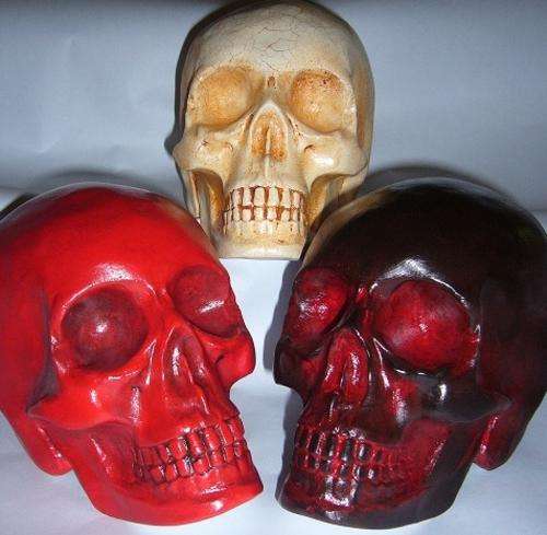 Skull - Handcrafted/painted - 3 Colour Options