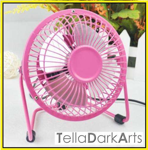 Mini Portable Super Mute Metal Desktop USB Fan