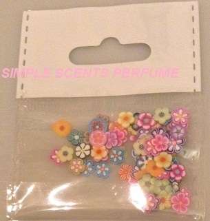 Fimo Acrylic Nail Art Decoration Tips  Multicolors Slice =PACKET FLOWER