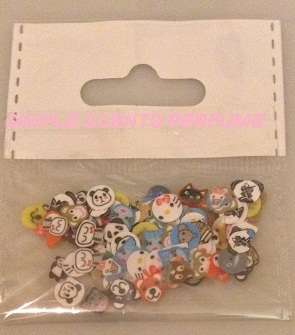 Fimo Acrylic Nail Art Decoration Tips  Multicolors Slice =PACKET ANIMALS