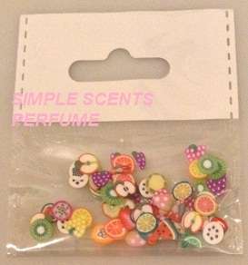 Fimo Acrylic Nail Art Decoration Tips  Multicolors Slice =PACKET FRUIT