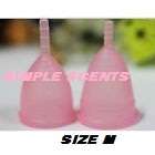 Reusable Lady Silicone Menstrual Cup Period Soft Medical Diva Cups -size m