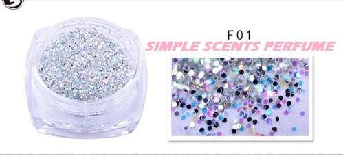 LASER GLITTER NAIL ART