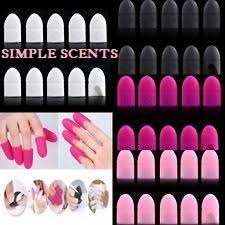 5 PC Silicone Nail Art Soak Off Clip Cap Set UV Gel Polish Remover -ASSORTED COLORS