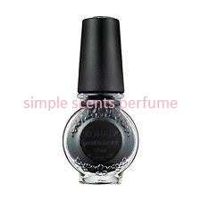 konad nail art stamping polish - black