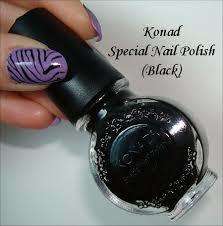 konad nail art stamping polish - black