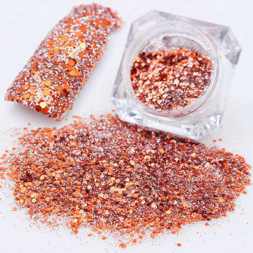 Nail Glitter Sequins Dust Powder Shimmer 3D Nail Art
