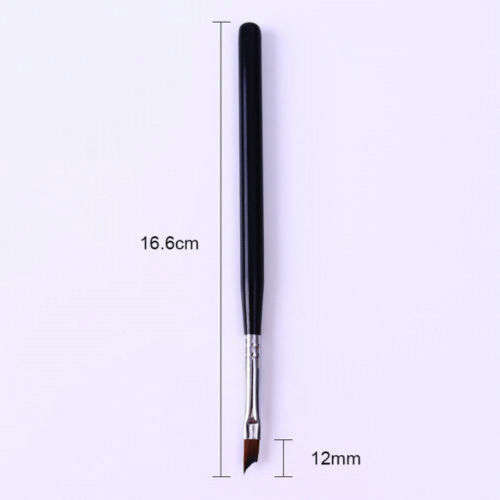 Acrylic French Nail Brush UV Gel Painting Brush Black Handle Manicure Pen Tool