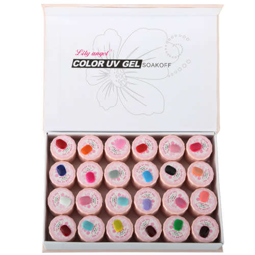 Nail Set - Gel Nail Kit - 36W 220V UV Gel Nail Lamp + 24 Gel Nail polish /5ml each colour