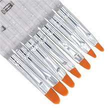 7 PC S CLEAR GEL BRUSH SET