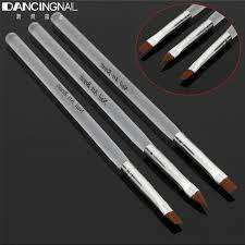 3 PC S CLEAR ACRYLIC BRUSH SET