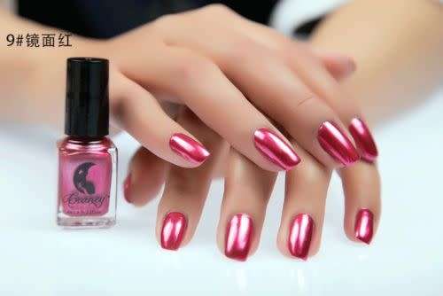 6ml Metallic Nail Polish Magic Mirror Effect Chrome Nail Art Polish Varnish