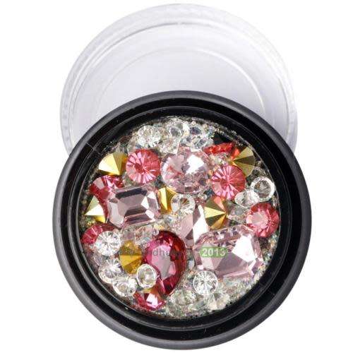 Fashion Nail Art Rhinestones Glitter Diamond Tips 3D Tips DIY Decoration