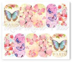 WATER TRANSFER NAIL ART STICKER