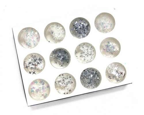 12 PC S NAIL ART GLITTER -STARS