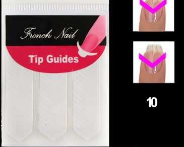 NAIL ART TIP GUIDE VINYL STICKER