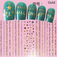 NAIL ART STICKER GOLD
