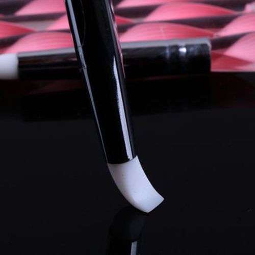 1 x 2 Way Nail Art Silicone Brush Drawing Pen Marbleizing Dotting Manicure Tool-SOLD PER ONE