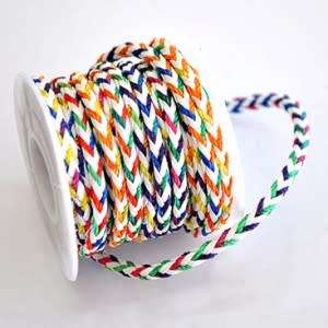4mm mix round leather -5 m per role - sell per role