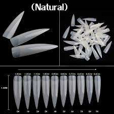 100pcs/pack Stilettos Sharp Nail Art Acrylic False nail Tip