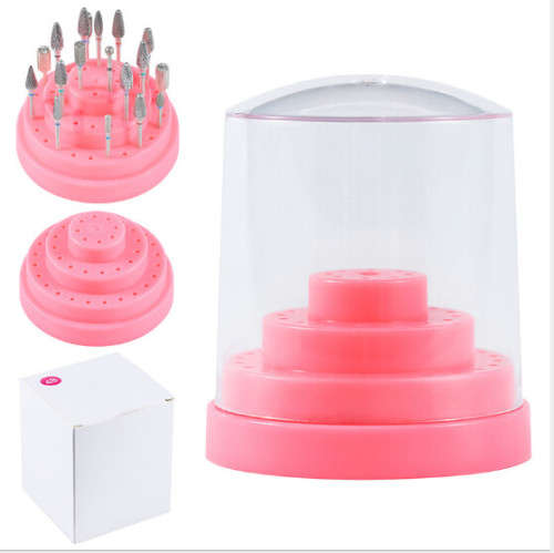 48 Holes Drill Bit Stand Pink