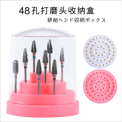48 Holes Drill Bit Stand Pink