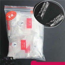 New Clear Glaze Nail Tips Glass mosaic nail tips 500 CLEAR