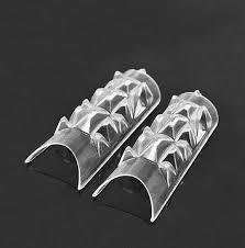 New Clear Glaze Nail Tips Glass mosaic nail tips 500 CLEAR