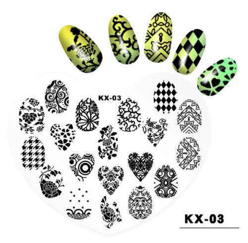 Plastic Heart Stamping Plate -KX-03