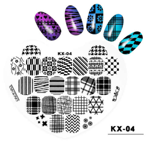 Plastic Heart Stamping Plate -KX-04