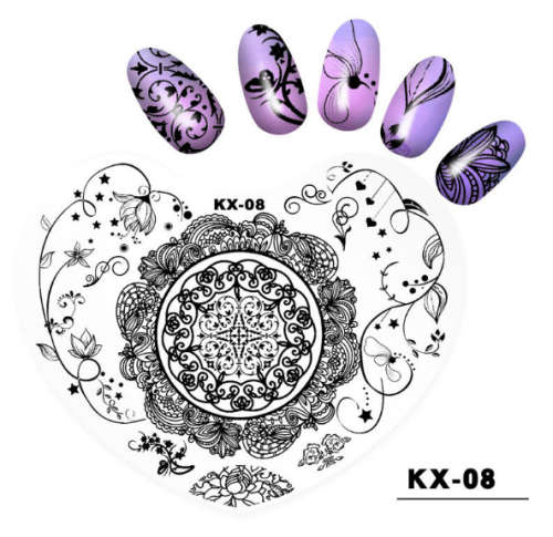 Plastic Heart Stamping Plate -KX-08
