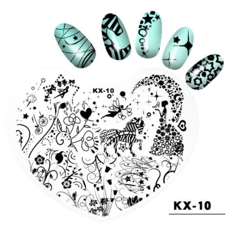 Plastic Heart Stamping Plate -KX-10