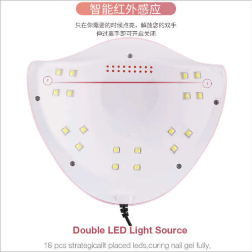 54W Pink UV&LED Lamp USB Cable