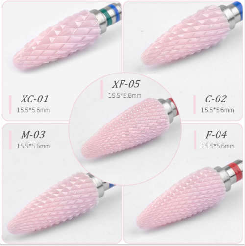 Electric Nail Pink Head Drill Bit - F