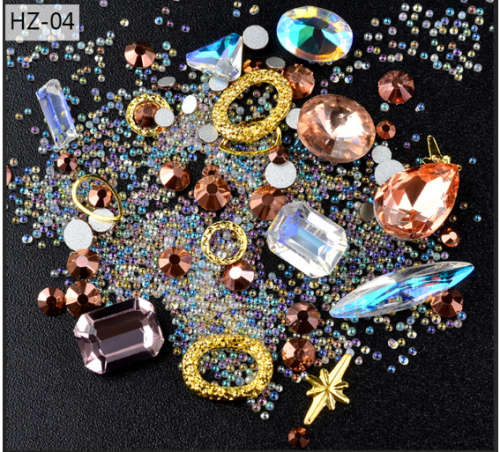 Crystal AB Daimond Mix Pot HZ04 - Bronze