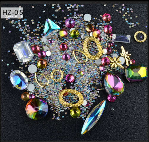 Crystal AB Daimond Mix Pot HZ05- Rainbow