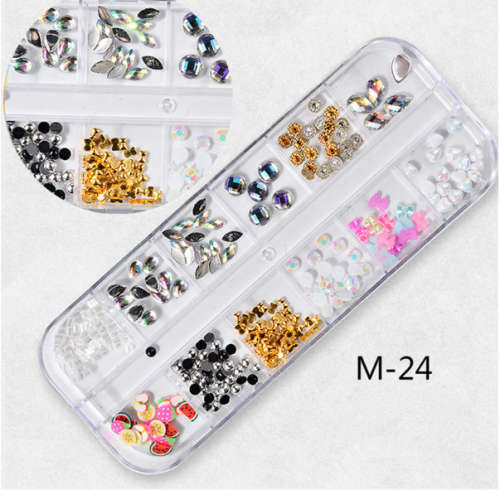 12 Grids Nail Decoration M-24