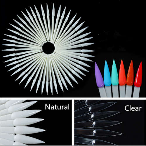 Stiletto Color Chart 50pcs MESSAGE COLOR CLEAR - NATURAL
